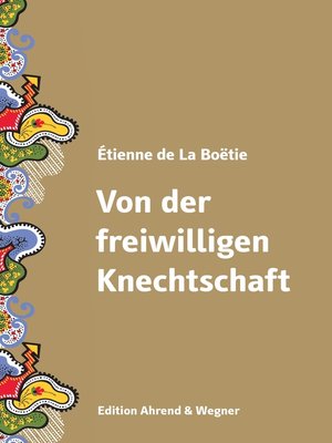 cover image of Von der freiwilligen Knechtschaft